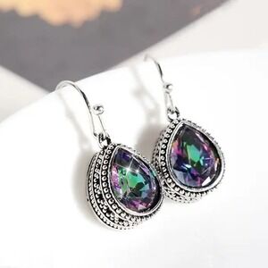 🌸2 For $15🌸 Droplet Crystal Dangle Earrings